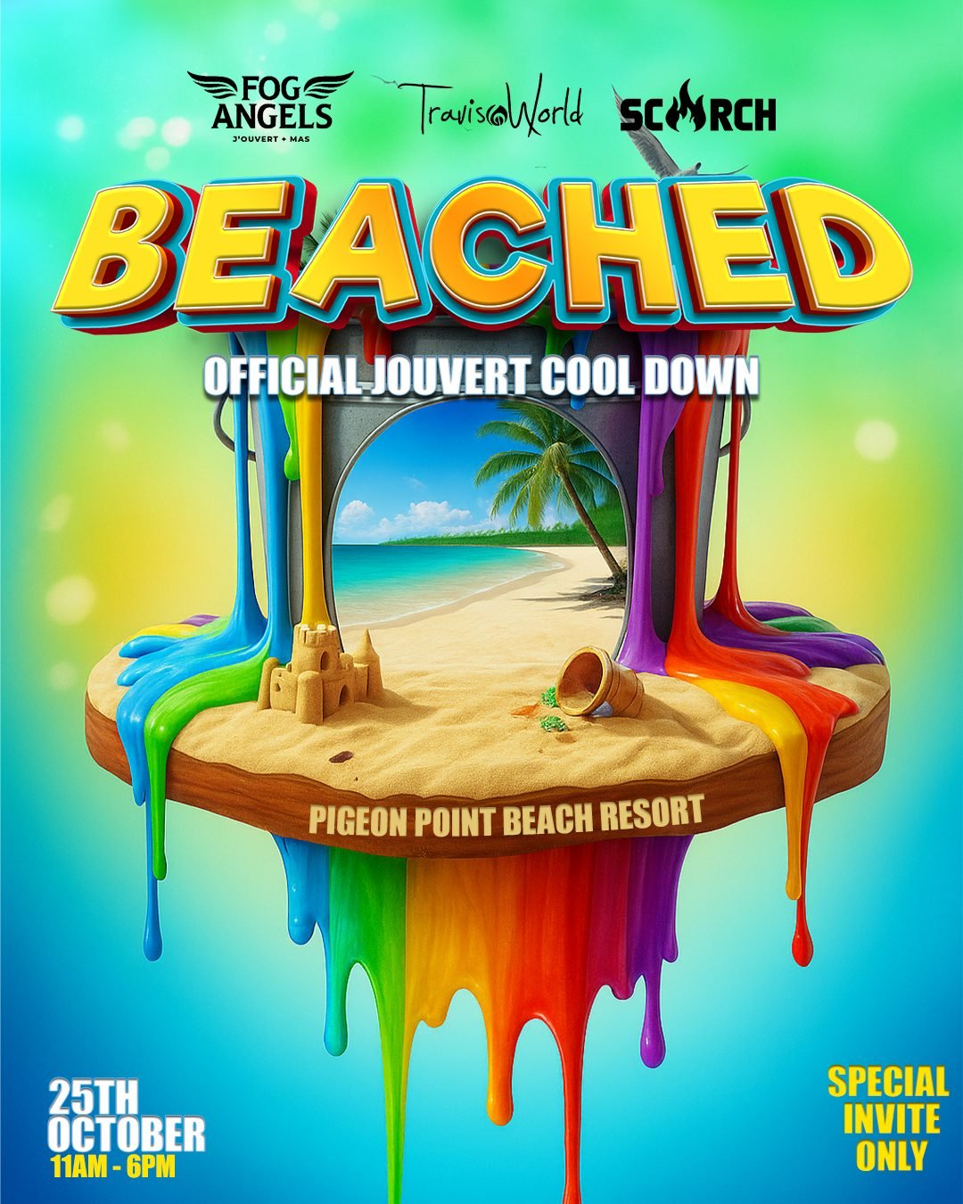 Beached, Event flyer by AESA